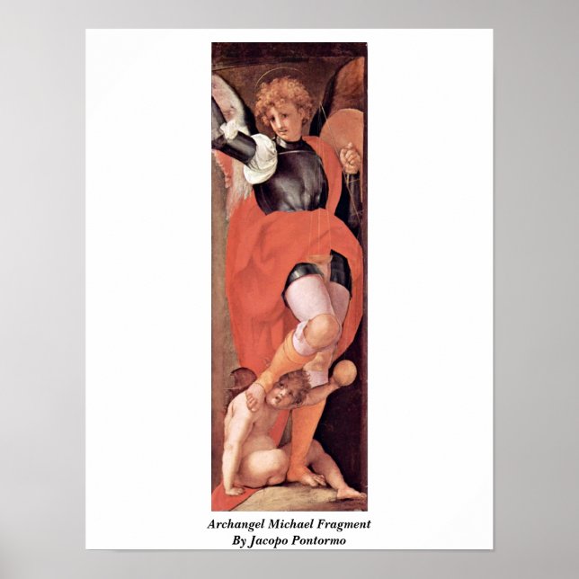 Póster Archangel Michael Fragment Por Jacopo Pontormo (Frente)