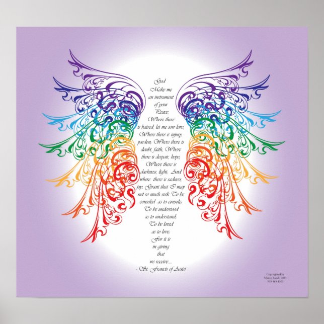 Poster Archangel Raphael Prayer (Frente)