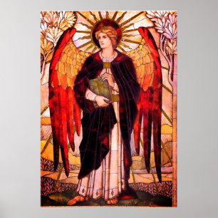 Poster Archangel Uriel Christian Art