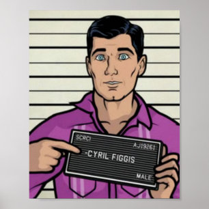 Poster Archer Pretende Ser Cyril Figgis Archer Partyi