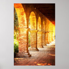 Poster Arches Mission San Juan Capistrano