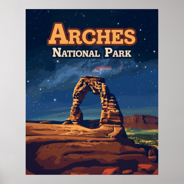 Poster Arches National Park Utah Delicate Arch Moab (Frente)