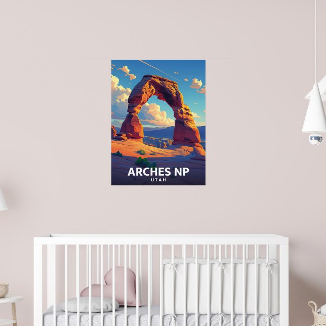 Poster Arches NP - Vintage Travel Illustration (Berçário 2)