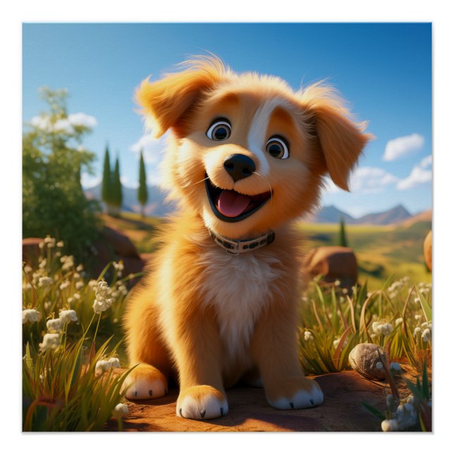 Póster Archie - Coletor de Laboratório Amarelo (Frente)