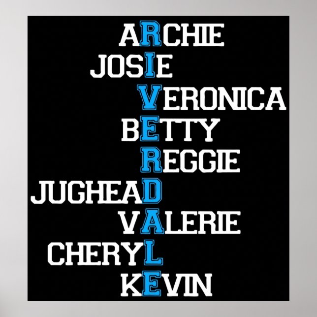 Poster Archie josie betty jughead veronica cheryl r (Frente)