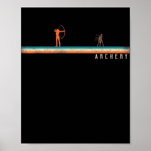 Poster Arco Archer Girl Retro Vintage Target (Frente)