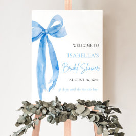 Poster Arco azul Ela é Chá de panela de Casando