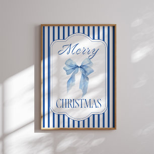 Poster Arco Azul Feliz Natal