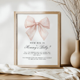 Poster Arco branco como grande é o jogo do Chá da Mamãe