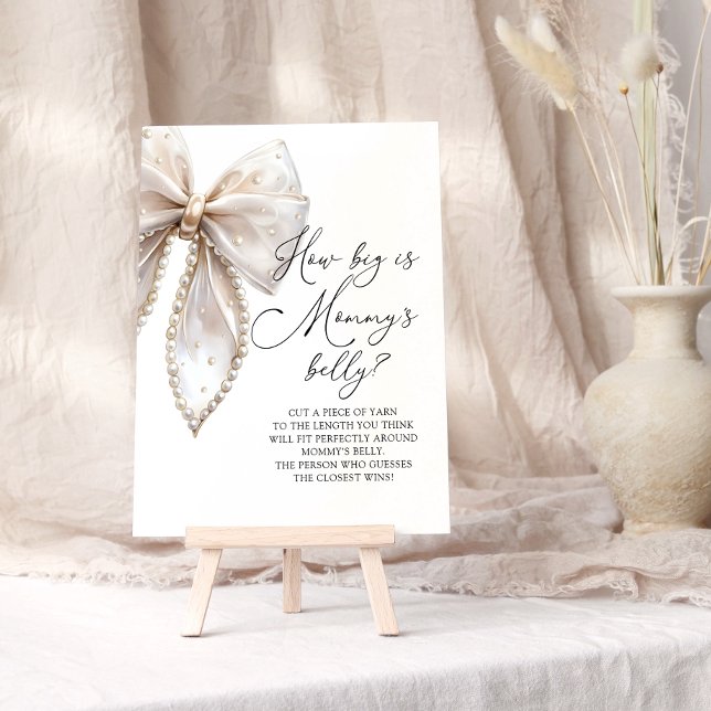 Poster Arco branco Pérola como grande é o jogo Mommys Bel (Criador carregado)