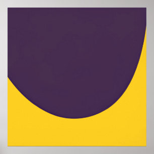 Poster Arco Colorido Minimalista - Uma Elegância Fluente