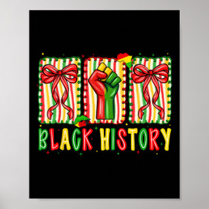 Poster Arco Coquete Fist Eu Sou Mês da História Africana