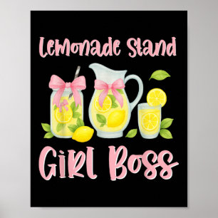 Poster Arco Coquette Lemonade Stand Girl Chefe Ceo Lemon