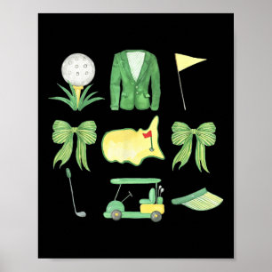 Poster Arco Coquette Mestrados Torneio De Golfe Gráfico P