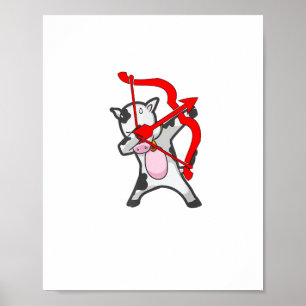 Poster Arco Cupido De Vaca De dia de os namorados