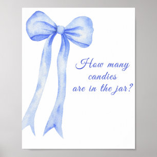Poster Arco de aquarela - adivinhem quantas doces estão n