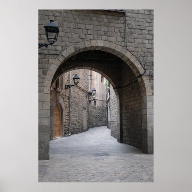 Poster Arco de Barcelona — Passagem Vertical (Frente)