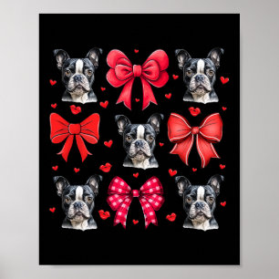Poster Arco de Boston Terrier Coquette Puppy Dog Mãe Vale