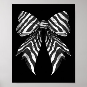 Poster Arco de Coquette Zebra Padrão de Pele Cos de Dia d