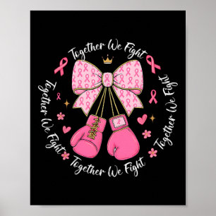 Poster Arco de fita cor-de-rosa Luvas de boia Cartucho Ca