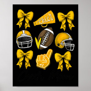 Poster Arco de Futebol Cheer Mãe Amarelo
