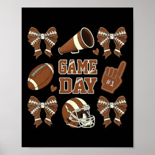 Poster Arco de futebol do dia de jogos Futebol