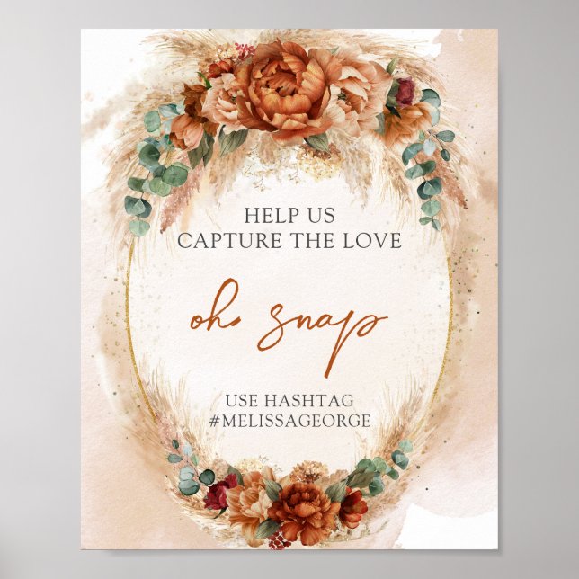 Poster Arco de laranja queimado e arca verde (Frente)