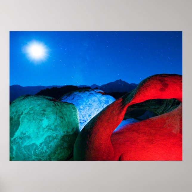 Poster Arco de Möbius & Rochas | Alabama Hills, Califórni (Frente)