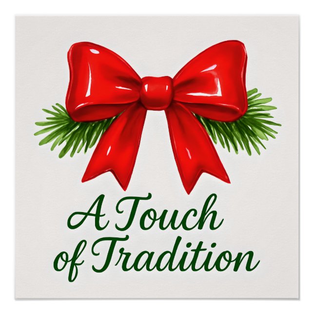 Póster Arco de Natal Coquette - ✨ Mágica Mensageira (Frente)