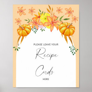 Poster Arco de outono - Sua receita aqui