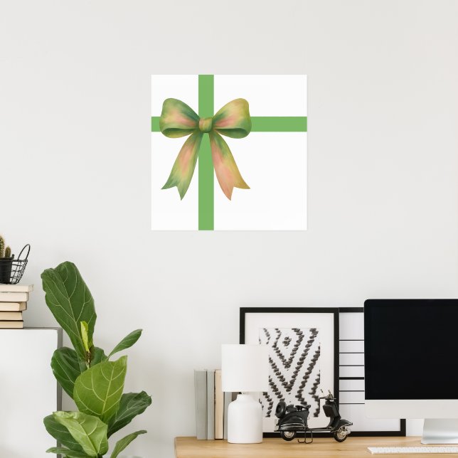 Poster Arco de Presente Elegante – Design Moderno de Nata (Escritório em casa)