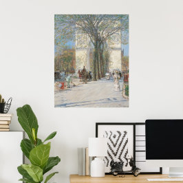 Póster Arco de Washington, Primavera por Frederick Childe