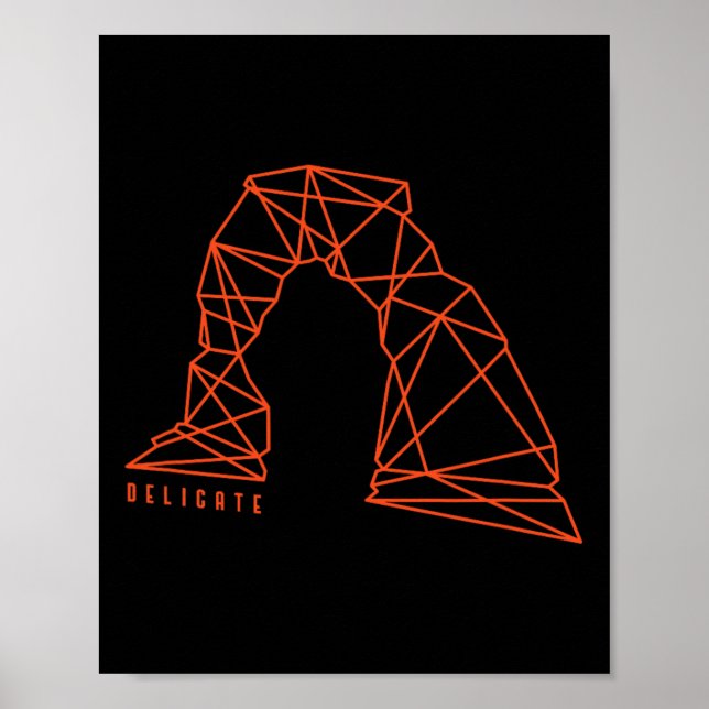 Poster Arco Delicado de Moab Para Amantes de Caminhadas e (Frente)