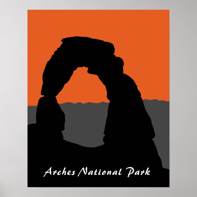 Poster Arco Delicado no Parque Nacional Arches - Utah, EU (Frente)