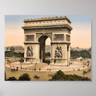 Póster Arco do Triunfo, de l'Etoile, classi de Paris,