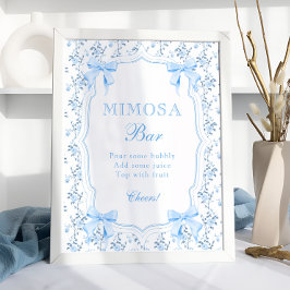 Poster Arco Elegante azul Mimosa