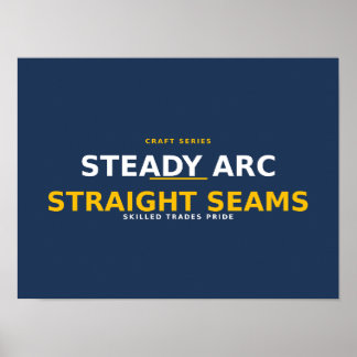 Poster Arco Estável Costuras Retas — Orgulho dos Ofícios 