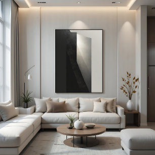 Poster Arco Geométrico Abstrato Elegante Tons Quentes