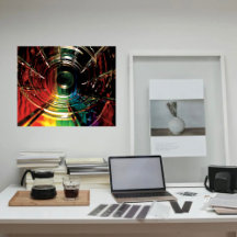 Arco-Íris com Lápis abstrato