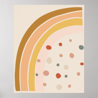 Poster Arco-íris de Estilo Boêmio Minimalista