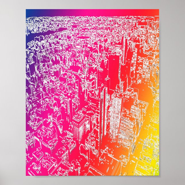 Poster Arco-íris de Manhattan (Frente)