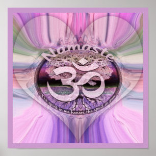 Póster Arco-íris de Namaste