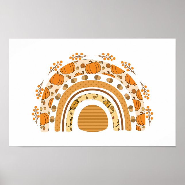 Poster Arco-íris de Outono  (Frente)
