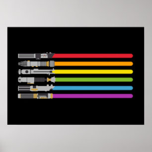 Poster Arco-íris de Sabre de Luz