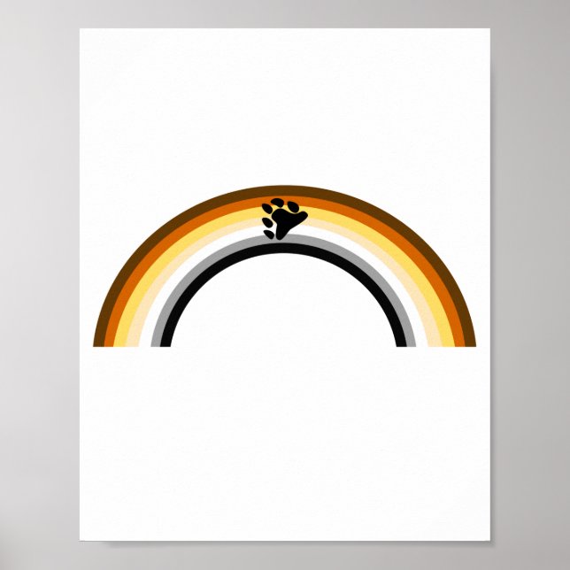 Poster Arco-íris de Ursos (Frente)