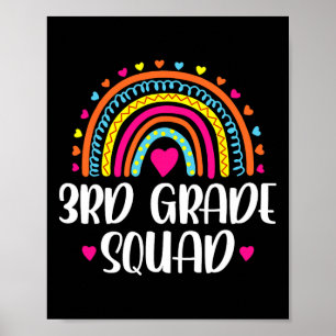 Poster Arco-Íris Do Quadrado 3º Grau De Volta Ao Professo
