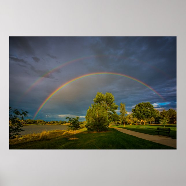 Póster Arco-íris Duplo (Frente)