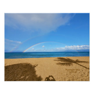 Póster Arco-íris e Areia