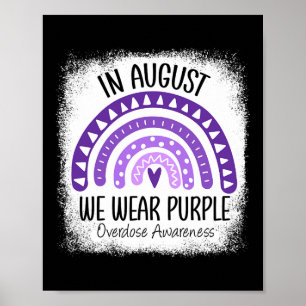 Poster Arco-Íris Em Agosto Vestimos Awarenes De Sobredosa