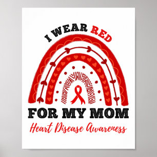 Poster Arco-Íris Eu Visto Vermelho Para Minha Mãe Doença